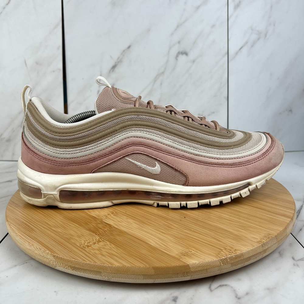 Nike Air Max 97 Premium Beige Mens Size 13 Pink Athletic Sneakers 312834-200